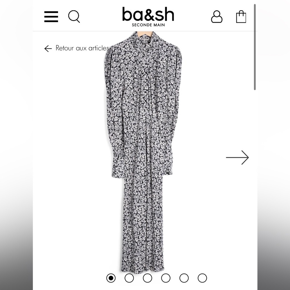 ba&sh floral print Long Sleeve Dress